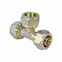 Тройники латунные для PEX труб DN 16-20 PN 10 переходные обжимные никелированные VF.331.N купить в Воронеже | "Проконсим"