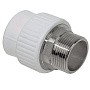 Муфта комбинированная ПП 75-2 1/2'' PN 25 под ключ с наружной резьбой белая VALFEX  купить в Воронеже | "Проконсим"