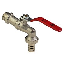 Краны водоразборные DN 15-20 PN 16 никелированные под шланг рычаг MVI (BV.633) купить в Воронеже | "Проконсим"