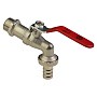 Краны водоразборные DN 15-20 PN 16 никелированные под шланг рычаг MVI (BV.633) купить в Воронеже | "Проконсим"