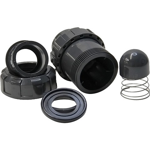 Клапан обратный пружинный НПВХ DN 50 уплотнение EPDM черный Aquaviva SHV050 купить в Воронеже | "Проконсим"