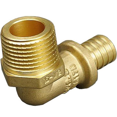 Угольник латунный для PEX труб 20-3/4'' PN 10 под надвижную гильзу с наружной резьбой ONE PLUS купить в Воронеже | "Проконсим"
