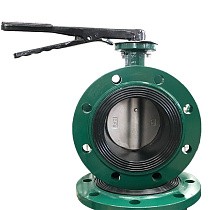 Затворы чугунные дисковые DN 50-150 PN 16 фланцевые с диском из нержавеющей стали рычаг GALA Тип.2123-G купить в Воронеже | "Проконсим"