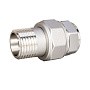 Американки латунные DN 15-50 PN 40 никелированные муфта-штуцер прямые LD Pride купить в Воронеже | "Проконсим"