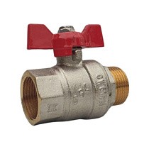 Краны латунные шаровые DN 20-25 PN 40 комбинированные бабочка муфта-штуцер SGL купить в Воронеже | "Проконсим"