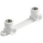 Угольник установочный двойной ПП 25-1/2'' PN 25 с внутренней резьбой белый VALFEX  купить в Воронеже | "Проконсим"