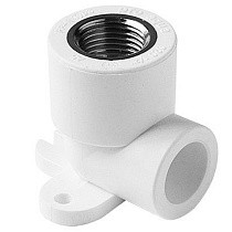 Угольник установочный ПП 20-1/2'' PN 25 с внутренней резьбой белый Pro Aqua PA28008P купить в Воронеже | "Проконсим"