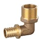 Угольник латунный для PEX DN 16 с наружной резьбой 1/2'' под надвижную гильзу PLP купить в Воронеже | "Проконсим"