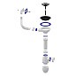 Сифон для мойки Unicorn В410P, без отвода, 3 1/2'' х40 чаша из нержавеющей стали, прямоугольный перелив купить в Воронеже | "Проконсим"
