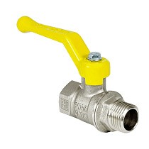 Краны латунные шаровые газовые 11Б27фт1М DN 15-50 PN 25-40 никелированные рычаг муфта-штуцер Valfex.272 Standart ГОСТ Р 59553 купить в Воронеже | "Проконсим"