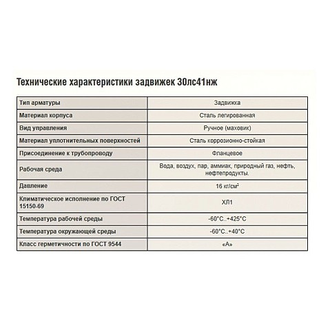 Задвижка стальная 30лс41нж DN 100 PN 16 класс ''А'' исполнение ХЛ1, L=230мм САЗ АВАНГАРД купить в Воронеже | "Проконсим"