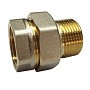 Американки латунные DN 15-50 PN 40 никелированные муфта-штуцер прямые купить в Воронеже | "Проконсим"