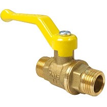 Краны латунные шаровые газовые 11Б27фтМ DN 15-20 PN 40 рычаг штуцер-штуцер Valfex.270.LR3 купить в Воронеже | "Проконсим"