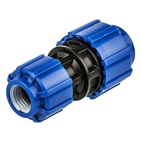 Муфта компрессионная для ПЭ DN 40-32 PN 16 обжимное переходная купить в Воронеже | "Проконсим"