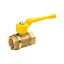 Краны латунные шаровые газовые 11Б27п DN 15-50 PN 40 рычаг муфта-муфта БАЗ А10.0 купить в Воронеже | "Проконсим"
