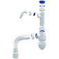 Сифон для умывальника Unicorn А520V, 40х50 гибкий отвод, 1 1/2'' х40 с отводом для стиральной машины преходник 40х32 купить в Воронеже | "Проконсим"