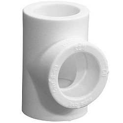 Акция! Тройник переходной ПП 63-50-63 PN 25 белый PlasticPro  (251440176) со склада Проконсим в Воронеже