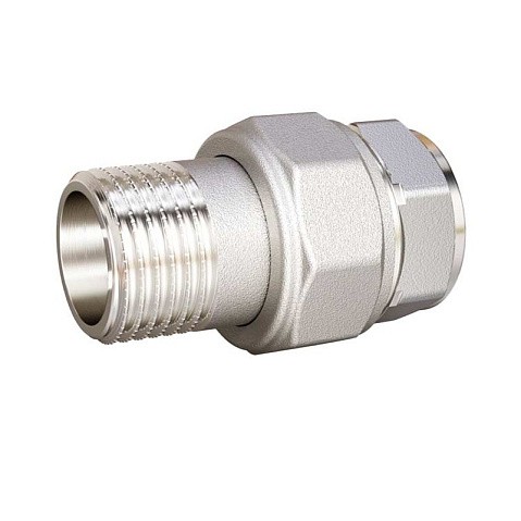 Американки латунные DN 15-50 PN 40 никелированные муфта-штуцер прямые LD Pride купить в Воронеже | "Проконсим" Американки латунные DN 15-50 PN 40 никелированные муфта-штуцер прямые LD Pride купить в Воронеже | "Проконсим"