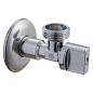 Кран латунный шаровой угловой MVI BV.464 DN 15-20 PN 10 штуцер бабочка купить в Воронеже | "Проконсим"