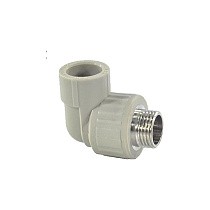Угольники ПП DN 20-32 PN 25 комбинированные с наружной резьбой серые Valfex купить в Воронеже | "Проконсим"