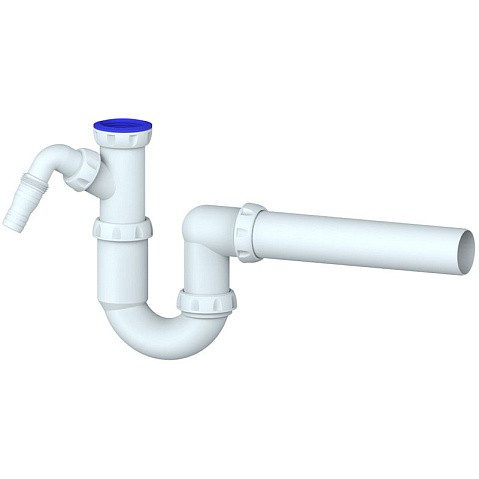 Сифон для умывальника Unicorn Y510V, 40х40 прямой отвод, 1 1/2'' х40 преходник 40х32 купить в Воронеже | "Проконсим"