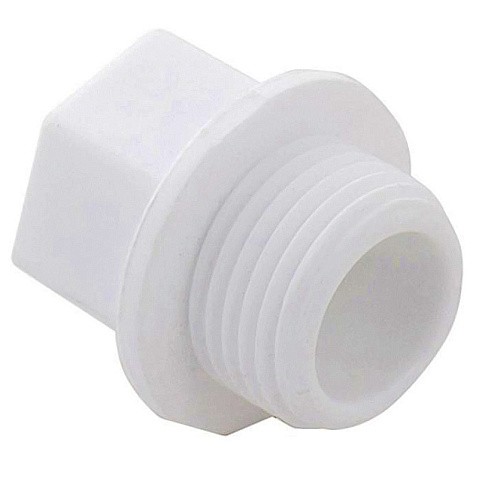 Заглушка резьбовая ПП  1/2'' PN 25 с наружной резьбой белая VALFEX  купить в Воронеже | "Проконсим"