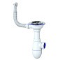 Сифон для мойки Unicorn В411P, без отвода, 3 1/2'' х40 чаша из нержавеющей стали, круглый перелив купить в Воронеже | "Проконсим"