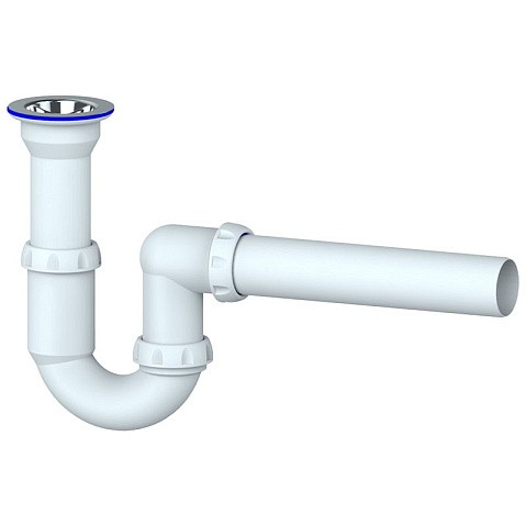Сифон для умывальника Unicorn Y110, 40х40 прямой отвод, 1 1/2'' х40 чаша из нержавеющей стали купить в Воронеже | "Проконсим"