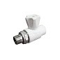 Кран шаровой для радиатора ПП 20-1/2'' PN 25 прямой с американкой белый VALFEX  купить в Воронеже | "Проконсим"