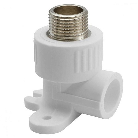 Угольник установочный ПП 20-1/2'' PN 25 с наружной резьбой белый РТП 10806 купить в Воронеже | "Проконсим"