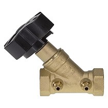 Клапаны балансировочные латунные DN 15-50 PN 16 наклонный с трубчатыми измерительными ниппелями РИДАН MNT-R купить в Воронеже | "Проконсим"