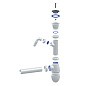 Сифон для мойки Unicorn В310V, 40х40 прямой отвод, 1 1/2'' х40 чаша из нержавеющей стали с отводом для стиральной машины купить в Воронеже | "Проконсим"