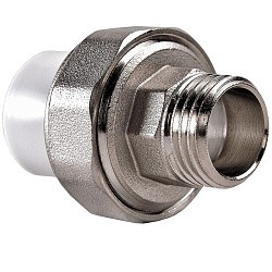  Муфта ПП разьемная 32-3/4'' PN 25 раструбная белая РВК 20574 (930659101) со склада Проконсим в Воронеже
