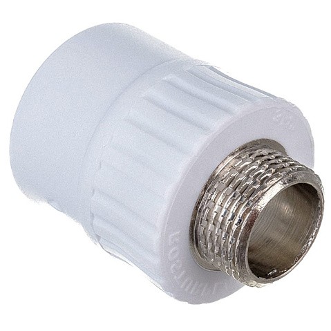Муфта комбинированная ПП 50-1 1/2'' PN 25 под ключ с наружной резьбой белая РТП 10669 купить в Воронеже | "Проконсим"