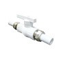 Кран шаровой полнопроходной VALFEX 32 PN 25 с двусторонним разъемным соединением белый купить в Воронеже | "Проконсим"
