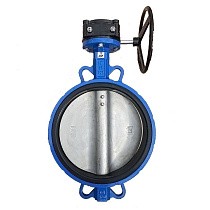 Затворы поворотные дисковые DN 200-300 PN 16(10) межфланцевые диск из нержавеющей стали с редуктором купить в Воронеже | "Проконсим"