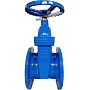 Задвижка чугунная 30ч39р DN 150 PN 10(16) с обрезиненным клином EPDM до 120гр. фланцевый ручной СИБЗТА