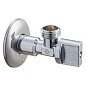 Кран латунный шаровой угловой MVI BV.464 DN 15-15 PN 10 хромированный штуцер бабочка купить в Воронеже | "Проконсим"