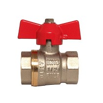 Краны латунные шаровые DN 15-25 PN 25 бабочка муфта-муфта SGL prof купить в Воронеже | "Проконсим"
