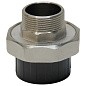 Муфта разборная НПВХ DN 32-1" PN 16 клеевая с наружной латунной резьбой черная Aquaviva AQVBND32M купить в Воронеже | "Проконсим"