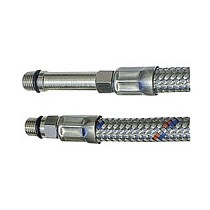 Гибкая подводка для смесителя с оплеткой из нержавеющей стали М10х1-G1/2(комплект) купить в Воронеже | "Проконсим"
