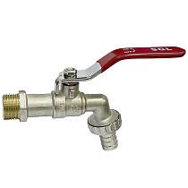 Краны водоразборные DN 15-20 PN 10 никелированные под шланг рычаг SGL купить в Воронеже | "Проконсим"