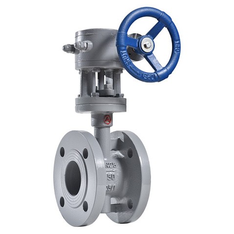 Затвор стальной дисковый DN 250 PN 25 до 425гр. с тройным эксцентриситетом фланцевый с редуктором Арма-Пром ЗПД-САЗ купить в Воронеже | "Проконсим"