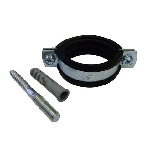 Хомут стальной оцинкованный 3/8'' (15-19) М8 с крепежом (шпилька и дюбель) купить в Воронеже | "Проконсим"
