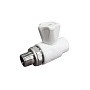 Кран шаровой для радиатора ПП 25-3/4'' PN 25 прямой с американкой белый VALFEX  купить в Воронеже | "Проконсим"