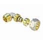 Угольник латунный для PEX труб 16-1/2'' PN 10 обжимной никелированный Valfex VF.352.N  купить в Воронеже | "Проконсим"