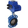 Затвор дисковый поворотный DN 50 PN 10(16) межфланцевый с диском из чугуна уплотнение-EPDM электропривод Э.Н-ЧФ-030 СИБЗТА купить в Воронеже | "Проконсим"