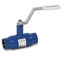 Кран стальной шаровой DN 15 PN40 100мм полнопроходной муфта-муфта с ручкой Temper купить в Воронеже | "Проконсим"