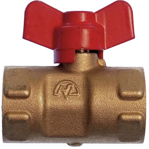 Кран латунный шаровой 11Б27п(М)2 DN 15 PN 16 трёхходовой под манометр G1/2''хG1/2'' муфта-муфта бабочка Пензапромарматура купить в Воронеже | "Проконсим"