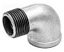 Угольники чугунные 90 гр. DN 15-25 PN 16 оцинкованные муфта-штуцер Fittex Plus купить в Воронеже | "Проконсим"